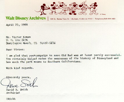 Letter from David R. Smith